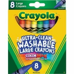 Wholesale 🤩 Crayola ColorMax Ultra Clean Washable Large Crayons 8 Ct. 🎉