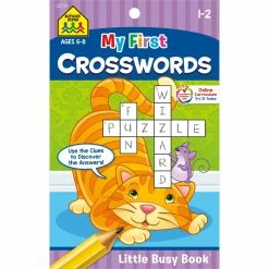 Best Sale 🥰 School Zone My First Crossword Puzzles Little Busy Book 😍