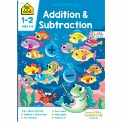 New 😍 School Zone Addition & Subtraction G1-2 Deluxe Edition Workbook 🔔