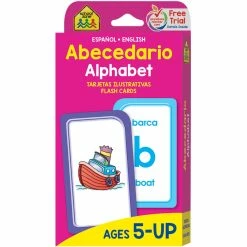 Discount 🔔 School Zone Bilingual Alphabet Flash Cards 🌟