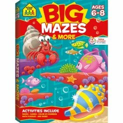 Best Sale ✨ School Zone Big Mazes And More Workbook 👍