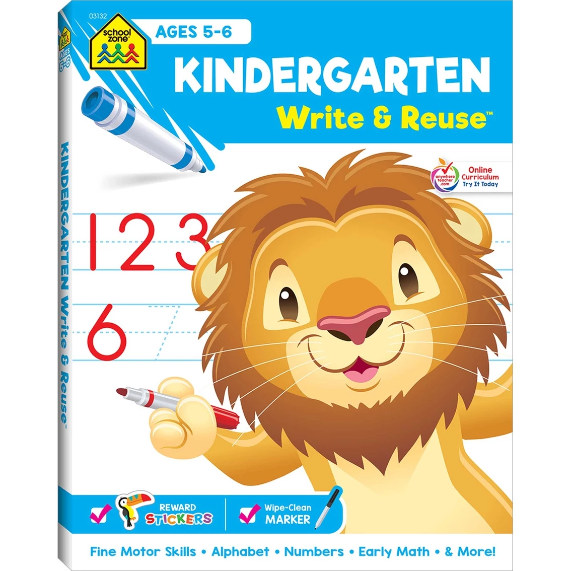 New ✨ School Zone Kindergarten Write And Reuse Workbook 🌟 1 New ✨ School Zone Kindergarten Write And Reuse Workbook 🌟
