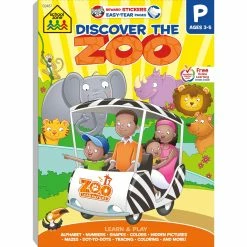 Best Pirce 🧨 School Zone Discover The Zoo Preschool Workbook 🔔