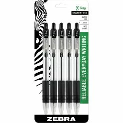Budget 🌟 Zebra Z Grip Retractable Ballpoint Pen 5 Pk. 👏