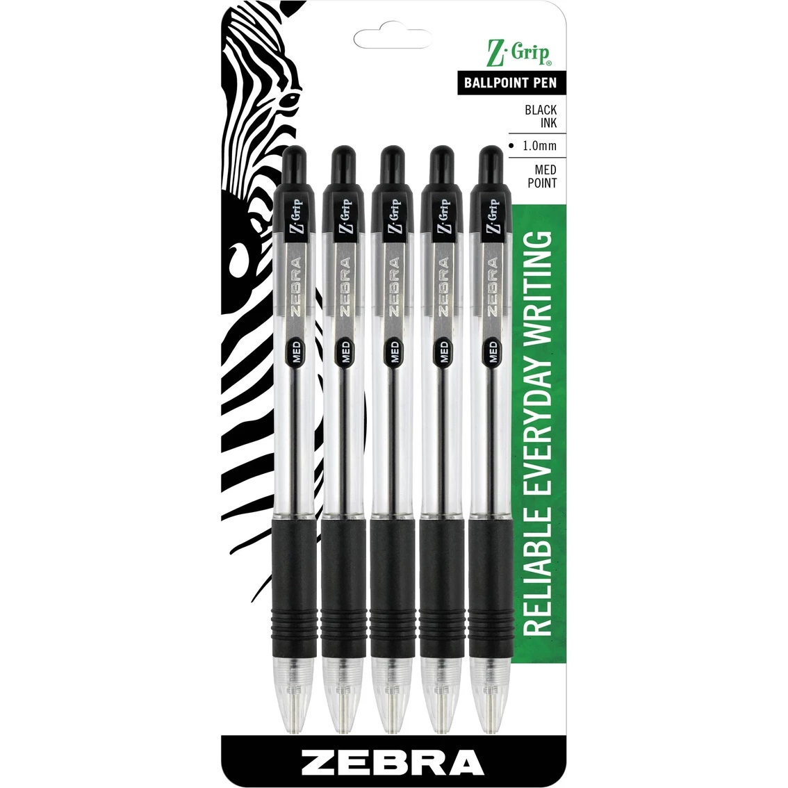 Budget 🌟 Zebra Z Grip Retractable Ballpoint Pen 5 Pk. 👏 1 Budget 🌟 Zebra Z Grip Retractable Ballpoint Pen 5 Pk. 👏
