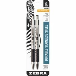 Best Pirce ❤️ Zebra G301 Gel Retractable 0.7mm Black 2 Pk. 👍