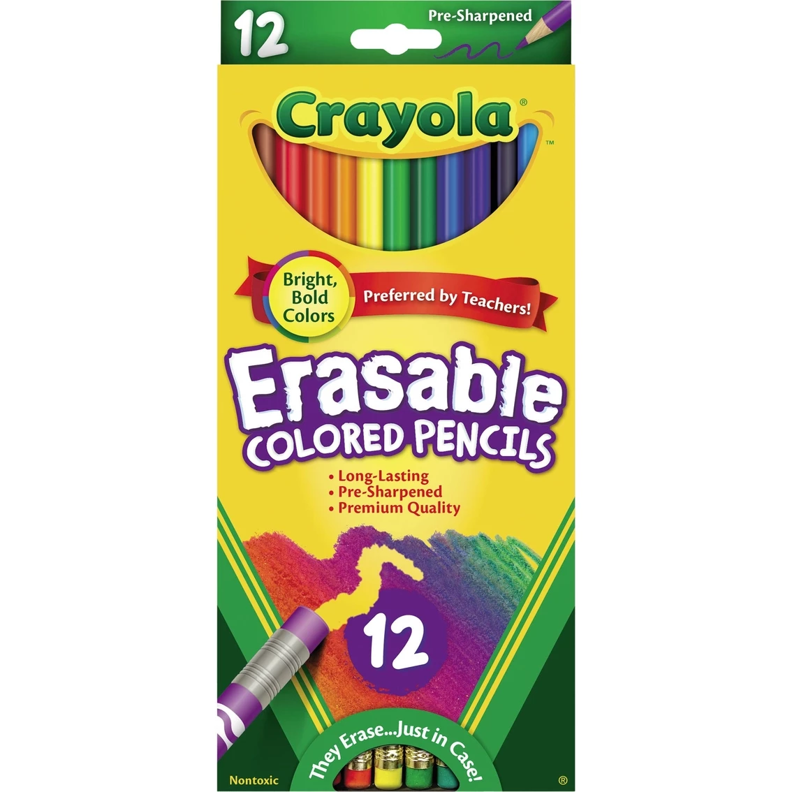Brand new ❤️ Crayola Erasable Colored Pencils, 12 Ct. 🔥 1 Brand new ❤️ Crayola Erasable Colored Pencils, 12 Ct. 🔥