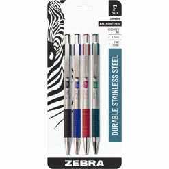 Cheapest 😀 Zebra F-301 Retractable Ballpoint 0.7mm Assorted 4 Pk. 🎉