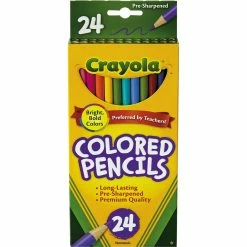 Coupon ❤️ Crayola Long Barrel Colored Woodcase Pencils, 3.3mm 👏