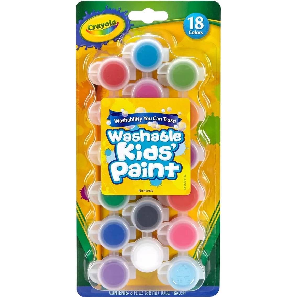 Budget ???? Crayola Classic And Bold Color Washable Paint Pots And Brush 18 Pc. Set ⭐ 2 Budget ???? Crayola Classic And Bold Color Washable Paint Pots And Brush 18 Pc. Set ⭐ - Image 2