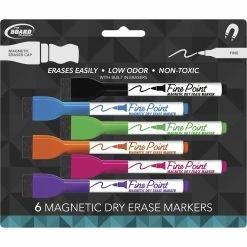 Promo 🎉 The Board Dudes Dry Erase Markers With Eraser, 6 Pk. 🤩