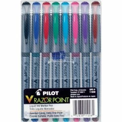 Best Sale 👏 Pilot Pen Razor Point Liquid Ink Marker Pen 8 Ct. ✔️