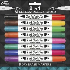 Best reviews of 😍 MEGA Brands The Board Dudes Dry Erase Markers, 8 Pc. Double Ended 🧨