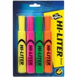 Deals 🔥 Avery Hi-Liter Desk-Style Highlighters, Assorted, 4 Pk. 👏