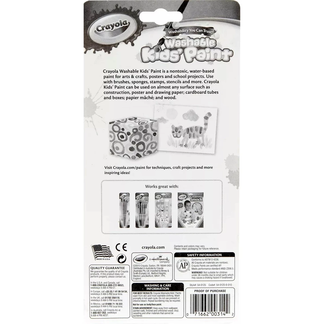 Budget ???? Crayola Classic And Bold Color Washable Paint Pots And Brush 18 Pc. Set ⭐ 3 Budget ???? Crayola Classic And Bold Color Washable Paint Pots And Brush 18 Pc. Set ⭐ - Image 3