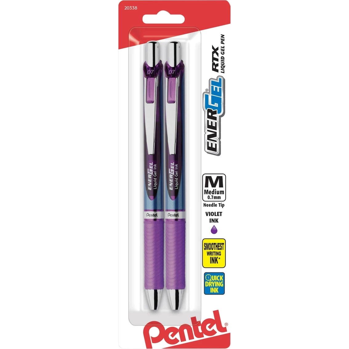 Outlet ๐งจ Pentel EnerGel Deluxe Liquid Gel Pens Retractable Medium Point Violet 2 Pk. ๐ 1 Outlet ๐งจ Pentel EnerGel Deluxe Liquid Gel Pens Retractable Medium Point Violet 2 Pk. ๐