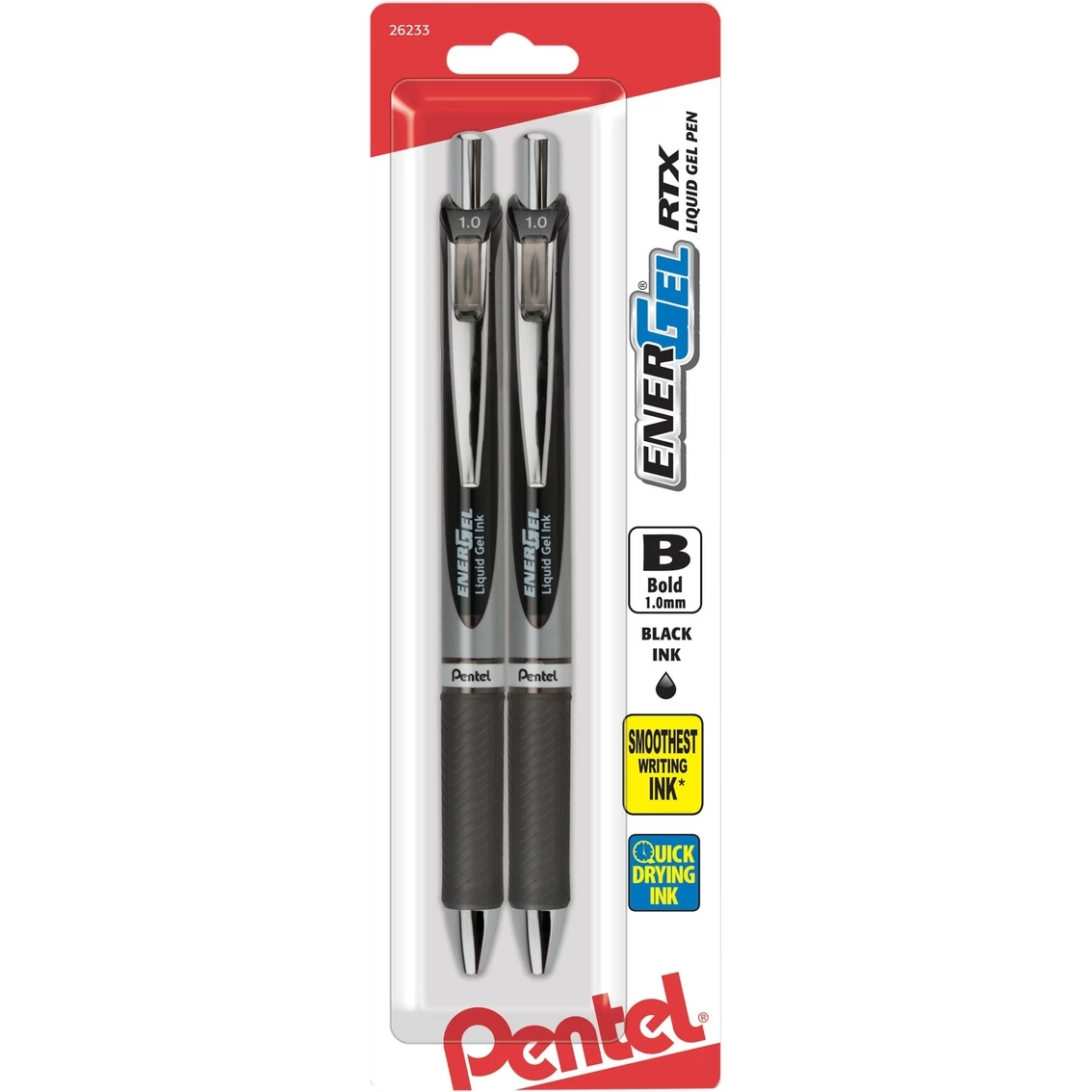 Best deal 💯 Pentel Energel Deluxe RTX Retractable Liquid Gel Pen Black 2 Pk. 🛒 1 Best deal 💯 Pentel Energel Deluxe RTX Retractable Liquid Gel Pen Black 2 Pk. 🛒