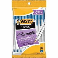 Coupon 😀 BIC Cristal Xtra Smooth Medium Point (1.0mm) 10 Pk. Pouch ✔️