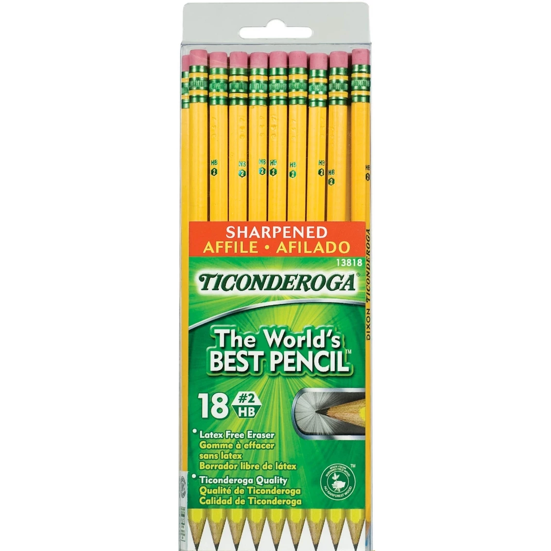 Top 10 ???? Ticonderoga Sharpened Pencils, 18 Pk. ???? 1 Top 10 ???? Ticonderoga Sharpened Pencils, 18 Pk. ????