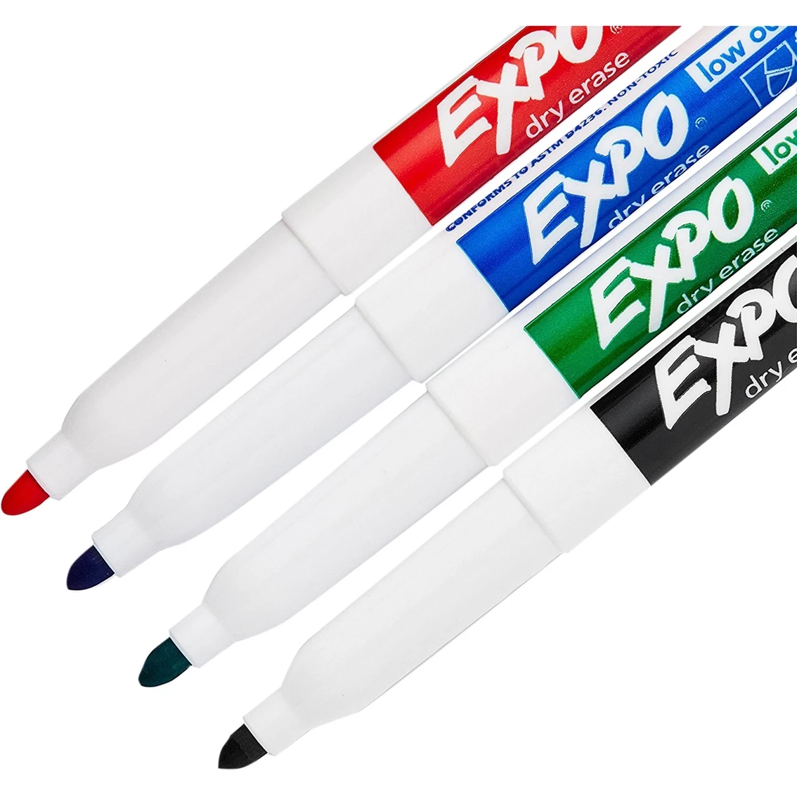Budget ✨ Expo Low Odor Fine Point Assorted Color Dry Erase Markers 4 Pk. 💯 2 Budget ✨ Expo Low Odor Fine Point Assorted Color Dry Erase Markers 4 Pk. 💯 - Image 2