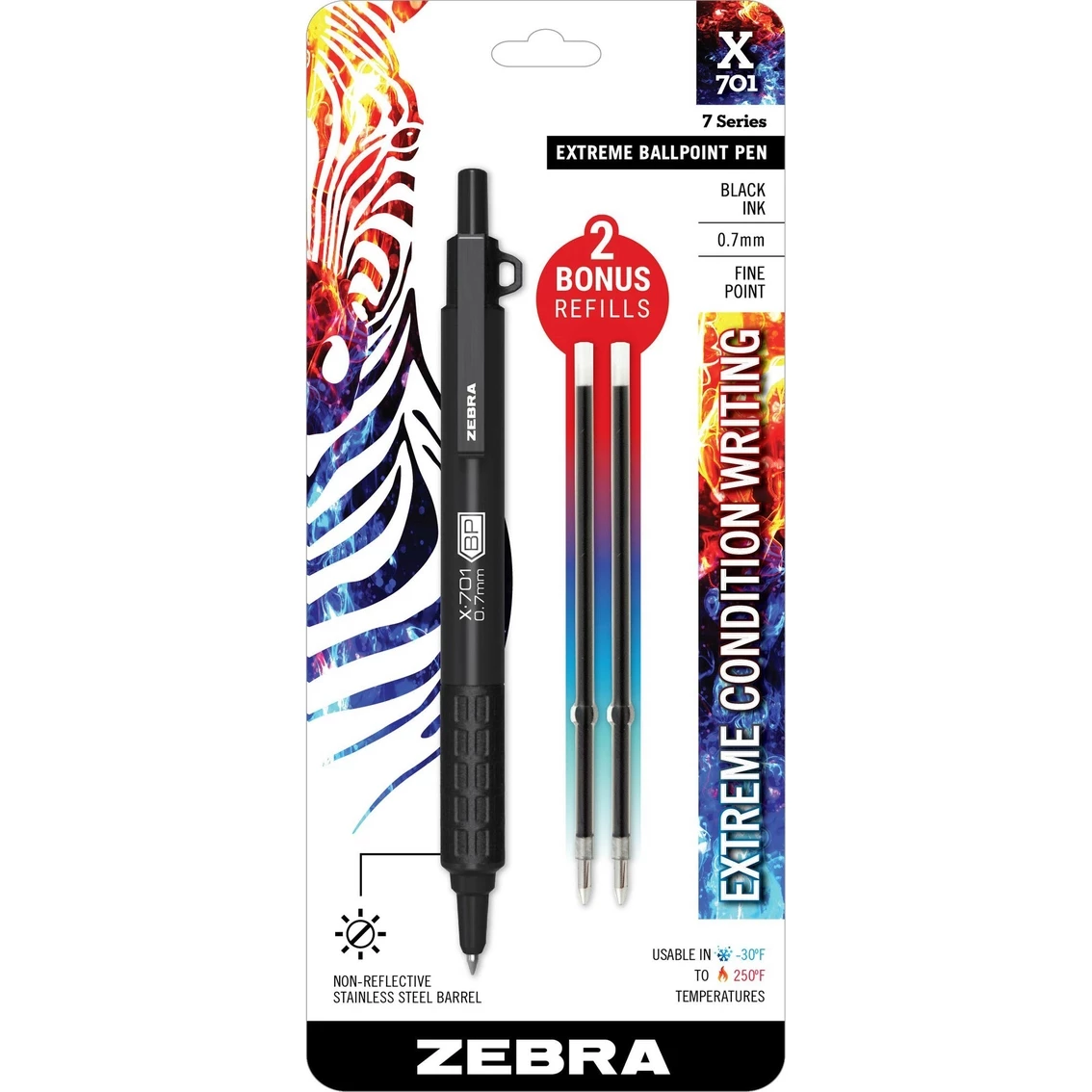 Top 10 ???? Zebra X 701 Retractable Ballpoint Pen 0.7mm Black 1 Pk. Bonus 2 Refills ???? 1 Top 10 ???? Zebra X 701 Retractable Ballpoint Pen 0.7mm Black 1 Pk. Bonus 2 Refills ????