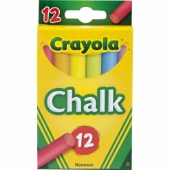 Outlet 🧨 Crayola Multicolored Children's Chalk 12 Ct. 👍