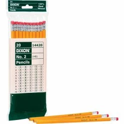 Cheap ⭐ Dixon Wood Cased Soft Yellow #2 Pencils 20 Ct. 😀