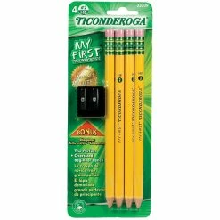 Cheap 😀 Ticonderoga My First Wood-Cased Pencils 👍