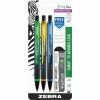 Flash Sale 🌟 Zebra Z Grip Plus MP 0.7mm Assorted 3 Pk. With Lead And Erasers 🎉