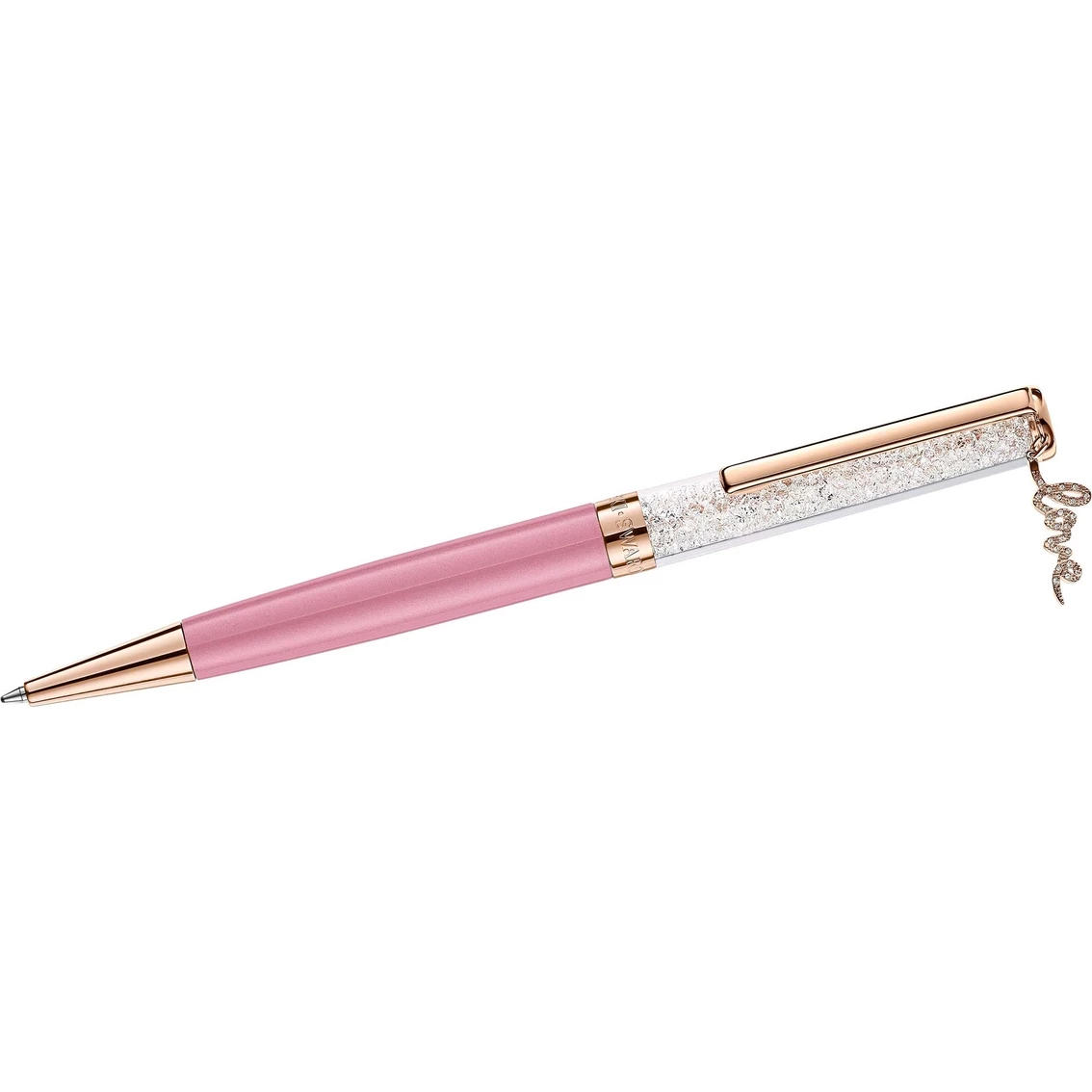 Outlet ???? Swarovski Crystal Shimmer Ballpoint Pen, Love, Pink, Rose-Gold Tone Plated ???? 1 Outlet ???? Swarovski Crystal Shimmer Ballpoint Pen, Love, Pink, Rose-Gold Tone Plated ????