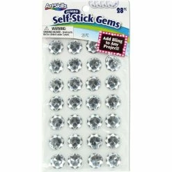 New 🔥 Artskills Jumbo Self Stick Clear Gems 28 Ct. ⌛