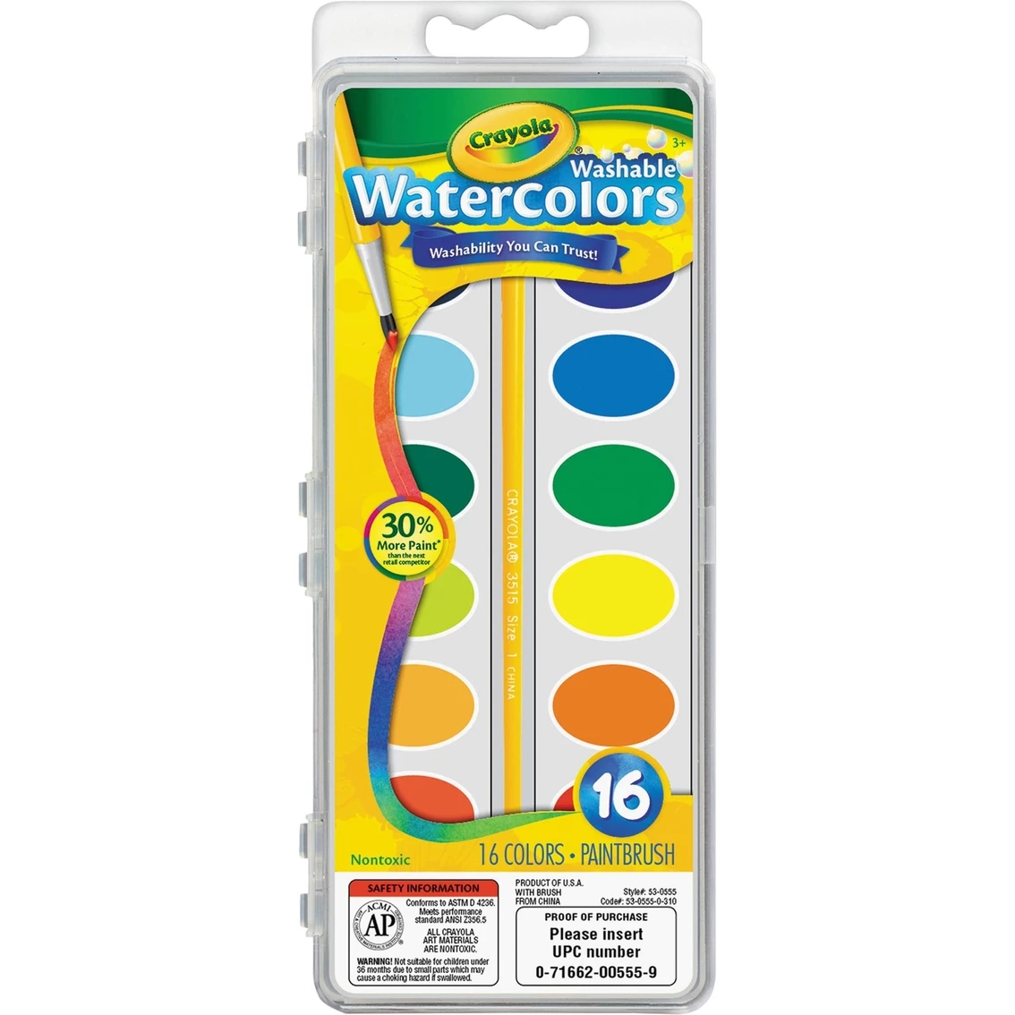 Hot Sale ???? Crayola Washable Watercolor Paint 16 Pc. Set ???? 1 Hot Sale ???? Crayola Washable Watercolor Paint 16 Pc. Set ????