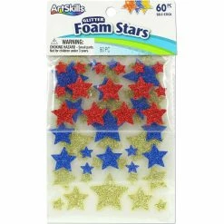 Cheapest 👏 Artskills Glitter Foam Stars 60 Ct. ✨