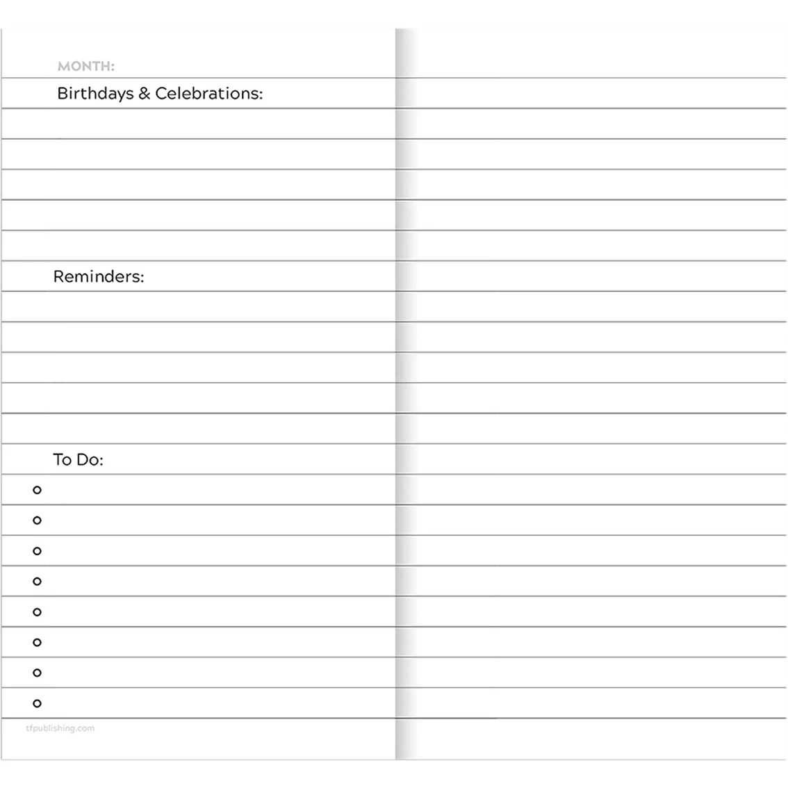 Flash Sale ⌛ TF Publishing Classic Navy Undated Monthly Pocket Planner ???? 2 Flash Sale ⌛ TF Publishing Classic Navy Undated Monthly Pocket Planner ???? - Image 2