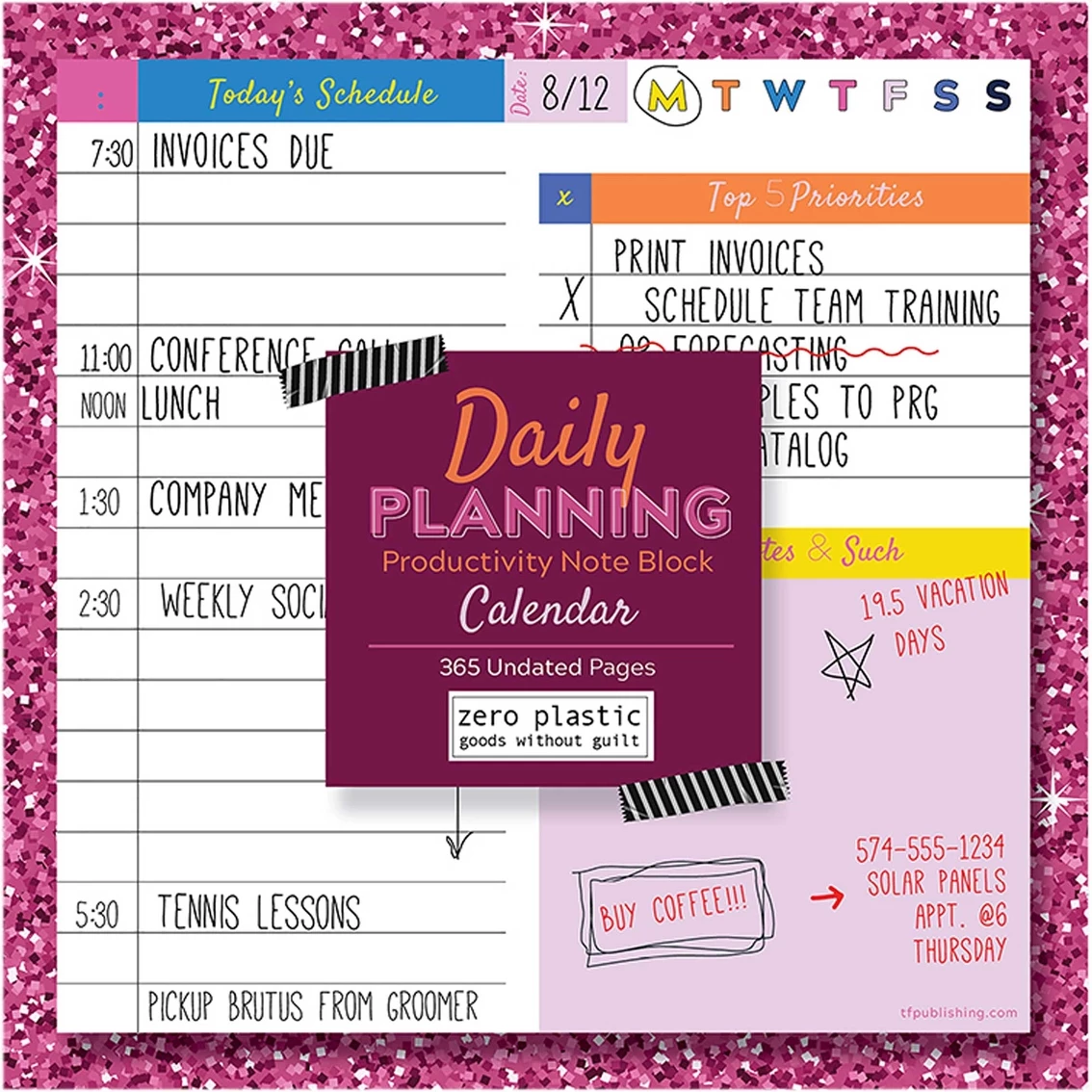Coupon ✨ TF Publishing Undated Daily Note Block For Productivity And Lists 🔔 1 Coupon ✨ TF Publishing Undated Daily Note Block For Productivity And Lists 🔔