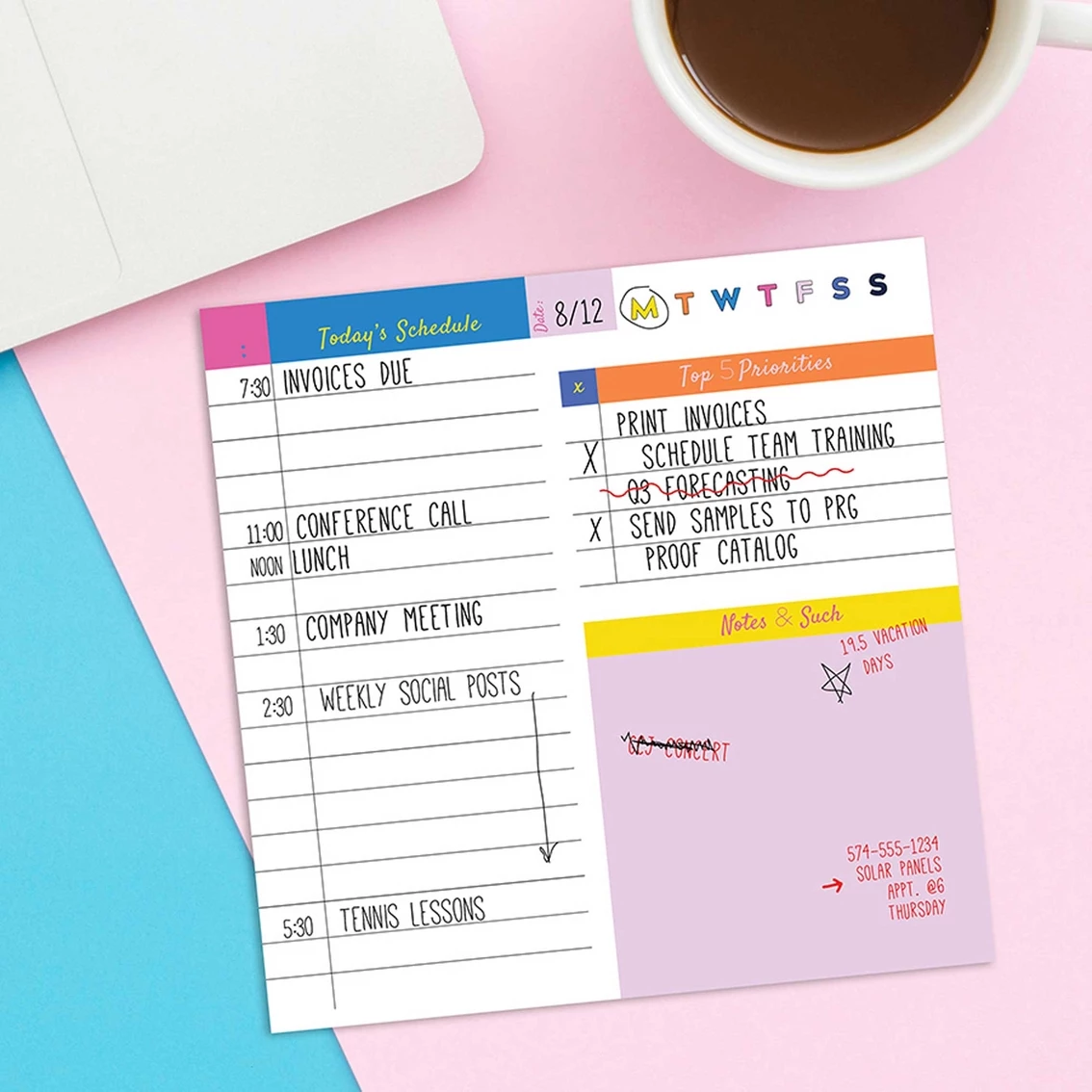 Coupon ✨ TF Publishing Undated Daily Note Block For Productivity And Lists 🔔 3 Coupon ✨ TF Publishing Undated Daily Note Block For Productivity And Lists 🔔 - Image 3