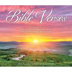 Deals 🔥 Other Brands 2021 Bible Verses Daily Box Calendar ❤️