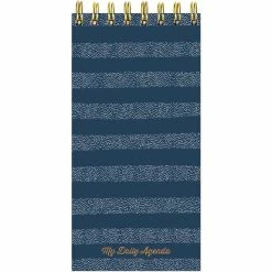 Top 10 😉 TF Publishing Undated Blue Boho Stripe Daily Agenda Notepad Planner 🥰
