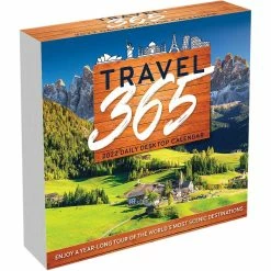 Best Sale 🧨 TF Publishing 2022 Travel 365 Daily Desktop Calendar 🤩
