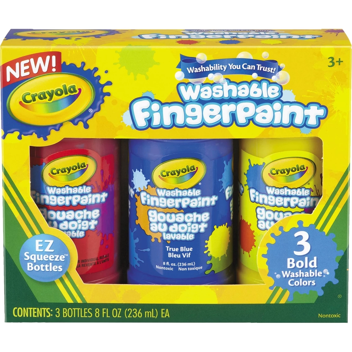 Brand new 👏 Crayola Washable Bold Fingerpaint, Primary Colors, 3 Ct. ⭐ 1 Brand new 👏 Crayola Washable Bold Fingerpaint, Primary Colors, 3 Ct. ⭐