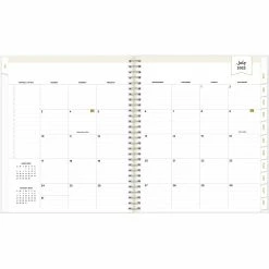 Outlet 🎁 Bluesky Blue Sky Day Designer Rugby Stripe Black Frosted 8 In. X 10 In. Planner 🥰 -TF Publishing Shop unnamed file 500