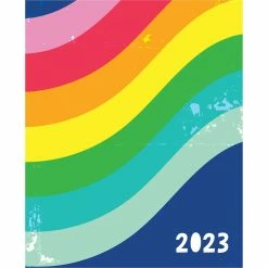 Best deal 👏 TF Publishing 2023 Wavy Rainbow Medium Monthly Planner 🤩