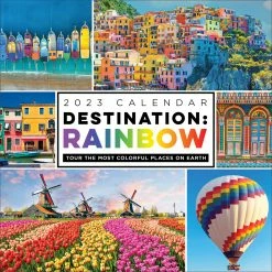 Hot Sale 👍 TF Publishing 2023 Destination: Rainbow Wall Calendar 💯