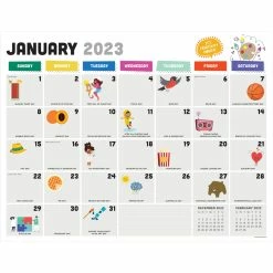 Cheap 👍 TF Publishing 2023 Every Day's A Holiday Desk Pad Monthly Blotter Calendar 🛒