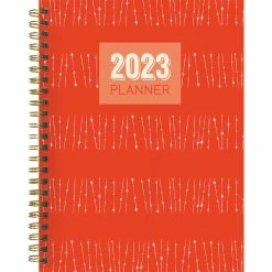 Hot Sale 👍 TF Publishing 2023 Burnt Orange Matchsticks Medium Daily Weekly Monthly Planner 🎉