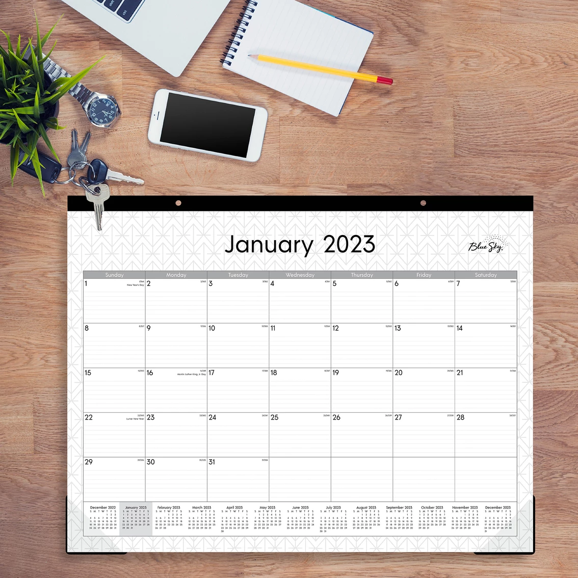 Buy 🛒 Bluesky 2023 Desk Pad 22 X 17 In. Calendar 💯 3 Buy 🛒 Bluesky 2023 Desk Pad 22 X 17 In. Calendar 💯 - Image 3