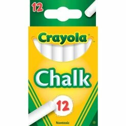 New 🔔 Crayola Chalk White 12 Pk. 🌟