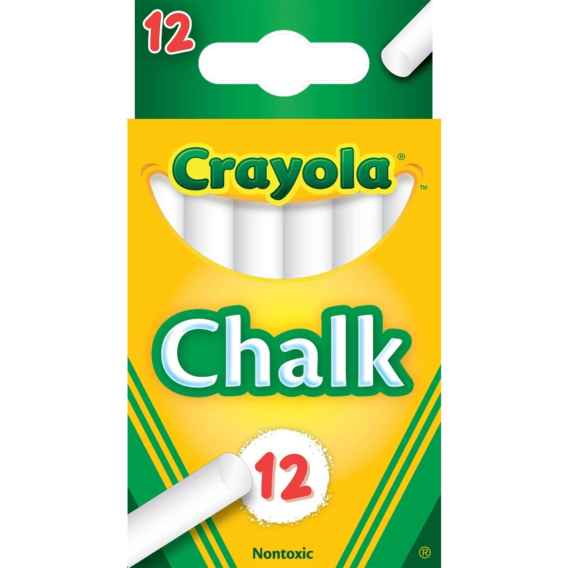 New 🔔 Crayola Chalk White 12 Pk. 🌟 1 New 🔔 Crayola Chalk White 12 Pk. 🌟