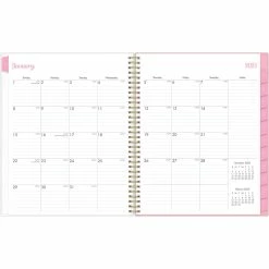 Deals 😀 Bluesky Planning Calendar Mimi Pink Frosted PP 8.5x11 RY 2023 Weekly/Monthly 🛒 -TF Publishing Shop unnamed file 680