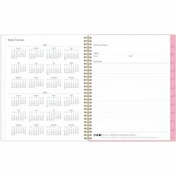 Deals 😀 Bluesky Planning Calendar Mimi Pink Frosted PP 8.5x11 RY 2023 Weekly/Monthly 🛒 -TF Publishing Shop unnamed file 681